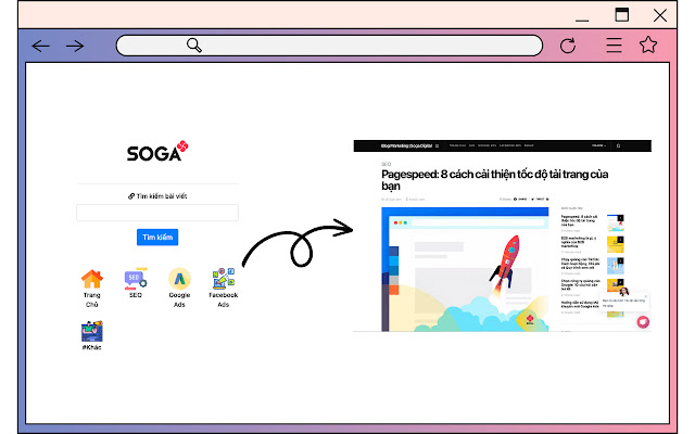 Blog marketing by Soga Digital  from Chrome web store to be run with OffiDocs Chromium online