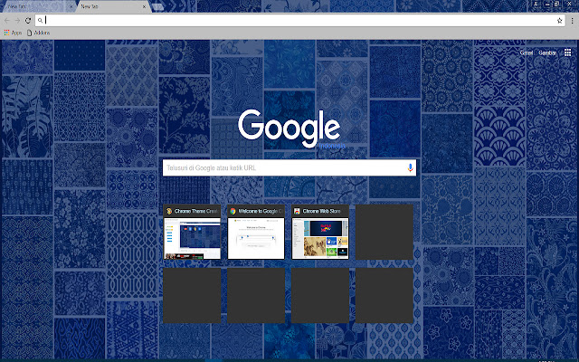 Blue Batik  from Chrome web store to be run with OffiDocs Chromium online