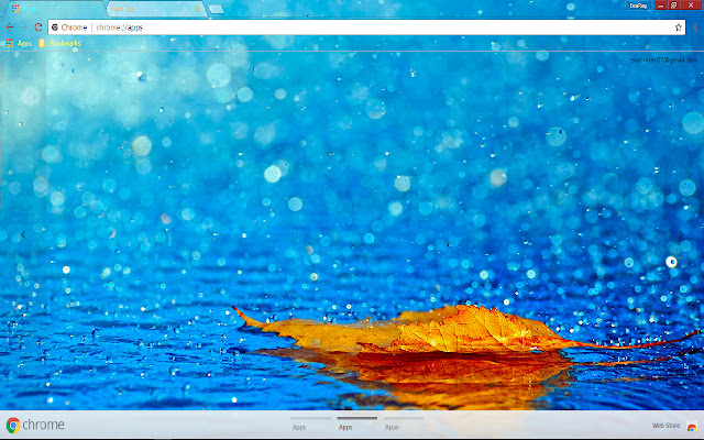 Blue Bokeh Fall Leaf Rain dari kedai web Chrome untuk dijalankan dengan OffiDocs Chromium dalam talian