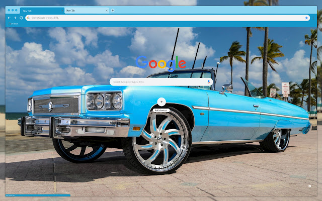 Blue car  from Chrome web store to be run with OffiDocs Chromium online