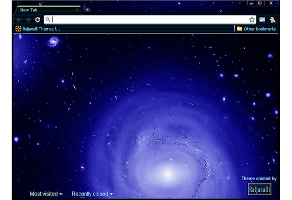 BlueGalaxy4921 1024 OpticBlue Hubble6 Theme  from Chrome web store to be run with OffiDocs Chromium online