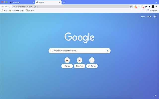 Blue Gradient  from Chrome web store to be run with OffiDocs Chromium online