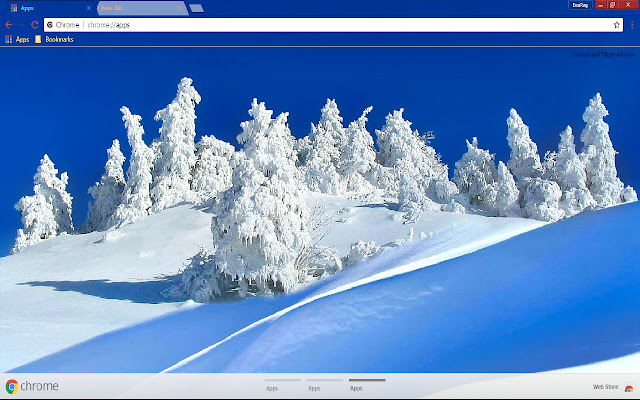 Blue Nature Sky Snow White  from Chrome web store to be run with OffiDocs Chromium online