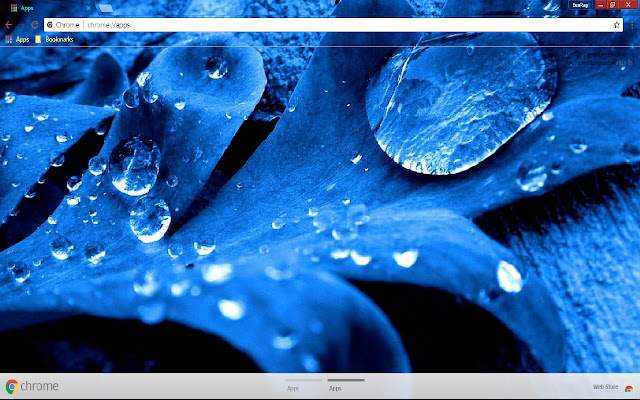 Blue Water Drop 1366*768  from Chrome web store to be run with OffiDocs Chromium online