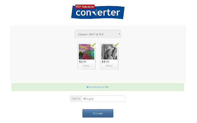 BMP to PDF Converter  from Chrome web store to be run with OffiDocs Chromium online
