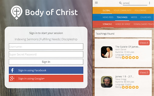 Body of Christ Teachings and Sermons  from Chrome web store to be run with OffiDocs Chromium online