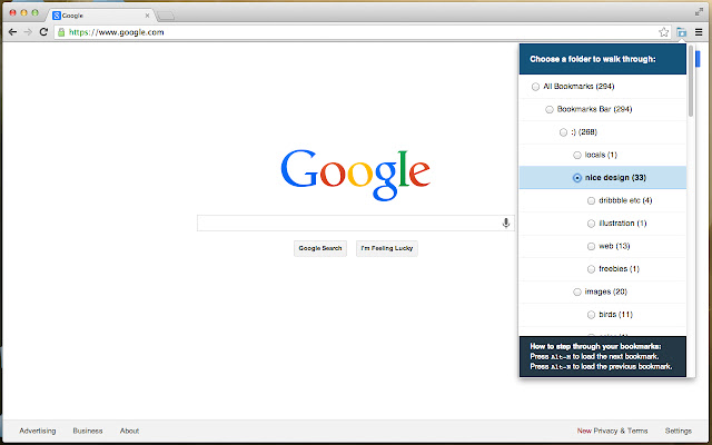 Bookmark Walker  from Chrome web store to be run with OffiDocs Chromium online