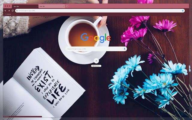 Book mug flowers  from Chrome web store to be run with OffiDocs Chromium online