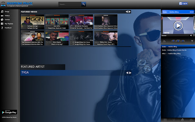 BoomCap Music Player  from Chrome web store to be run with OffiDocs Chromium online