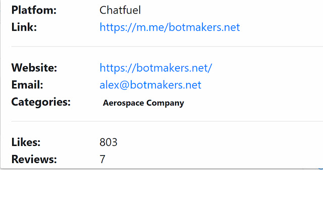 Botmakers for Chrome  from Chrome web store to be run with OffiDocs Chromium online