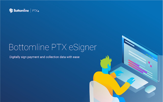 Bottomline PTX eSigner  from Chrome web store to be run with OffiDocs Chromium online