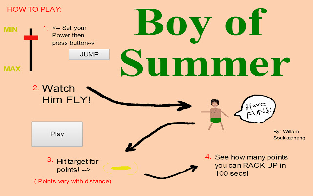 Boy of Summer  from Chrome web store to be run with OffiDocs Chromium online