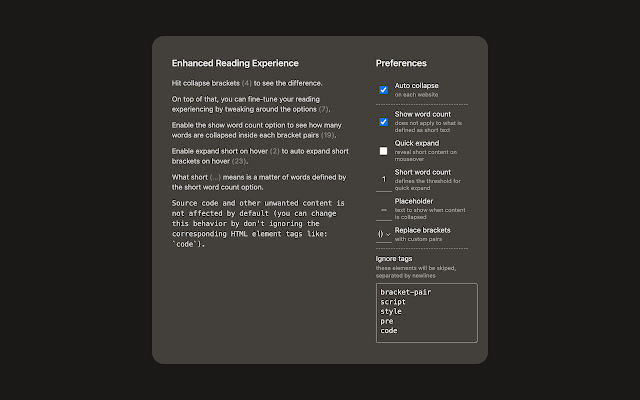 Bracket Folding  from Chrome web store to be run with OffiDocs Chromium online