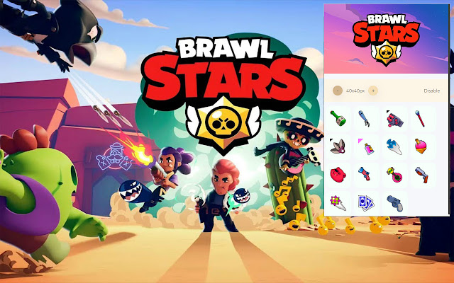 Brawl star Chrome ウェブストアの Custom Cursor を OffiDocs Chromium online で実行