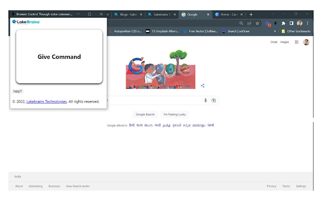 Kontrol Browser Melalui Perintah Suara dari toko web Chrome untuk dijalankan dengan OffiDocs Chromium online