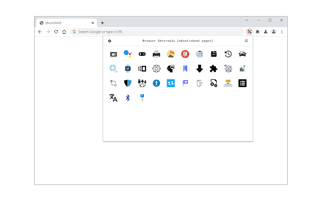 Browser Internals  from Chrome web store to be run with OffiDocs Chromium online