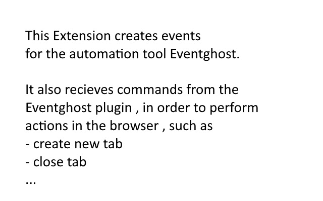 Browser Remote for Eventghost  from Chrome web store to be run with OffiDocs Chromium online