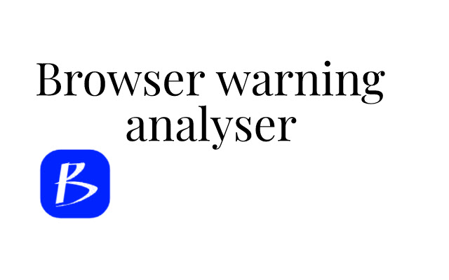 Browser warning analyser  from Chrome web store to be run with OffiDocs Chromium online