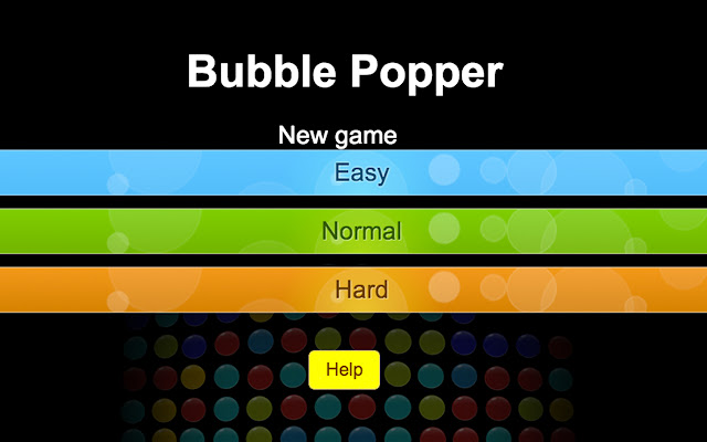 Bubble Popper  from Chrome web store to be run with OffiDocs Chromium online