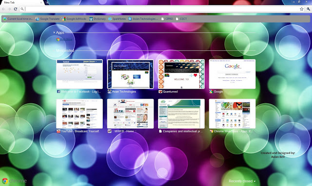 Bubbles  from Chrome web store to be run with OffiDocs Chromium online