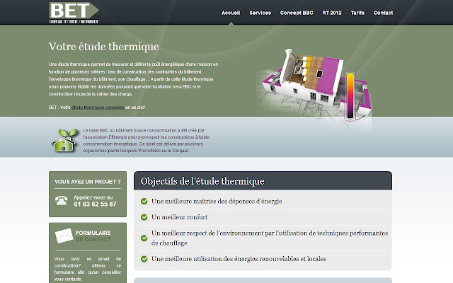 Bureau Etude Thermique  from Chrome web store to be run with OffiDocs Chromium online