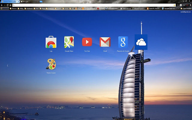 Burj Theme  from Chrome web store to be run with OffiDocs Chromium online