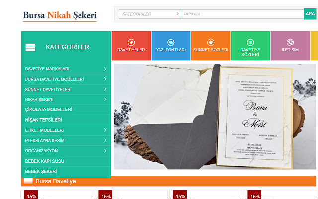 Bursa Nikah Şekeri  from Chrome web store to be run with OffiDocs Chromium online