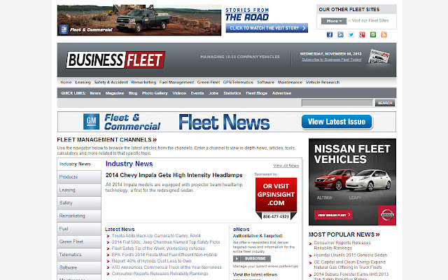 Business Fleet Magazine  from Chrome web store to be run with OffiDocs Chromium online