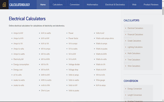 Calculatorology  from Chrome web store to be run with OffiDocs Chromium online