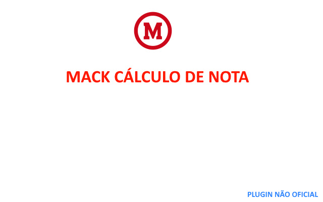 Calculo de Notas TIA Mackenzie  from Chrome web store to be run with OffiDocs Chromium online