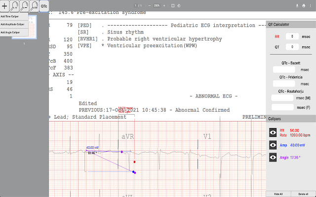 Caliper App  from Chrome web store to be run with OffiDocs Chromium online