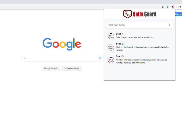 CallsGuard  from Chrome web store to be run with OffiDocs Chromium online