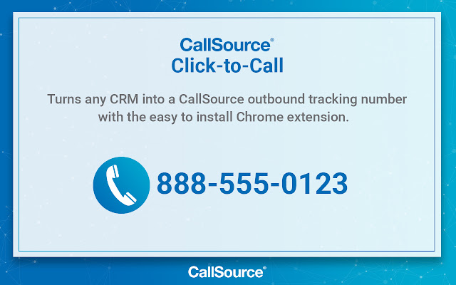 CallSource Click to Call  from Chrome web store to be run with OffiDocs Chromium online