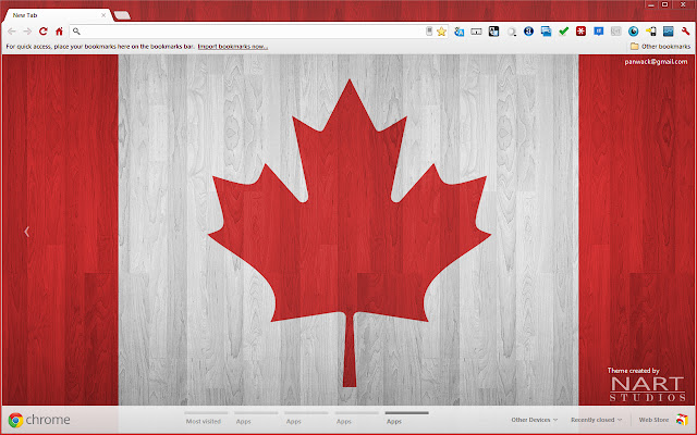 Canadian Wood Theme  from Chrome web store to be run with OffiDocs Chromium online