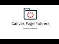 Canvas Page Folders  from Chrome web store to be run with OffiDocs Chromium online