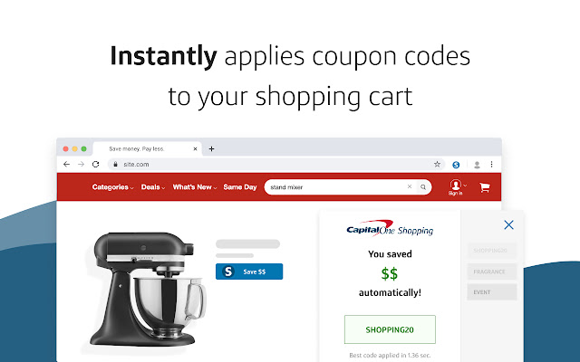 Capital One Shopping: Add to Chrome for Free  from Chrome web store to be run with OffiDocs Chromium online