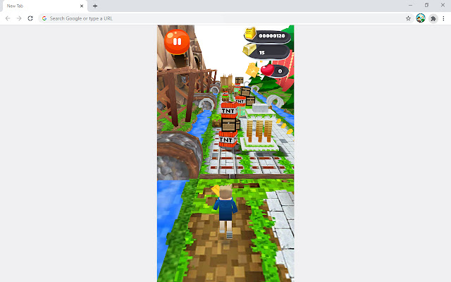 Captain Minecraft Game  from Chrome web store to be run with OffiDocs Chromium online