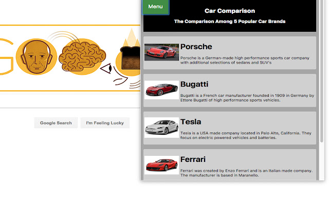 Car Comparison  from Chrome web store to be run with OffiDocs Chromium online