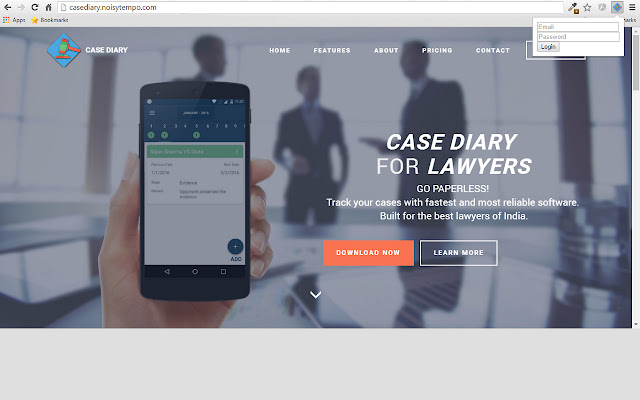 Case Diary  from Chrome web store to be run with OffiDocs Chromium online