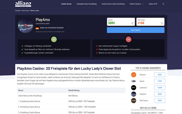 CasinoAllianz  from Chrome web store to be run with OffiDocs Chromium online