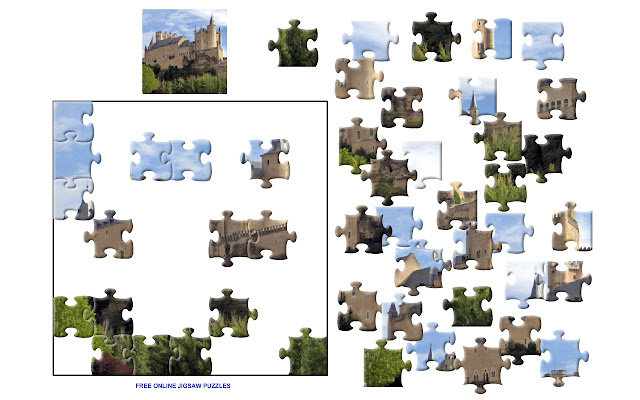 Castle puzzle game  from Chrome web store to be run with OffiDocs Chromium online