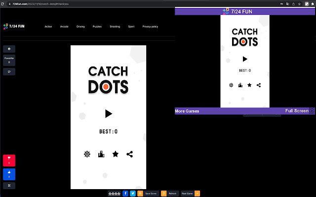 Catch Dots Game Arcade Game  from Chrome web store to be run with OffiDocs Chromium online