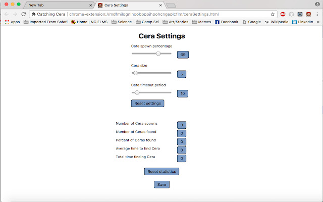 Catching Cera  from Chrome web store to be run with OffiDocs Chromium online