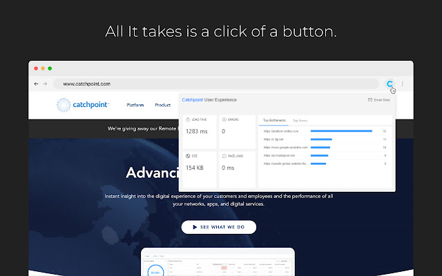 Catchpoint User Experience  from Chrome web store to be run with OffiDocs Chromium online