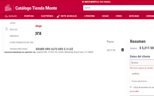 Catálogo Tienda Monte Kiosk App  from Chrome web store to be run with OffiDocs Chromium online