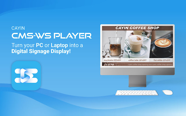 CAYIN CMS WS Player  from Chrome web store to be run with OffiDocs Chromium online
