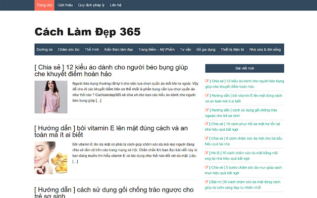 Cách làm đẹp 365  from Chrome web store to be run with OffiDocs Chromium online