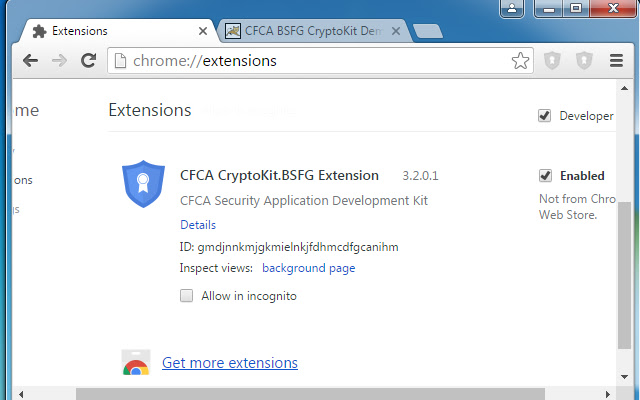 CFCA CryptoKit.BSFG Extension  from Chrome web store to be run with OffiDocs Chromium online