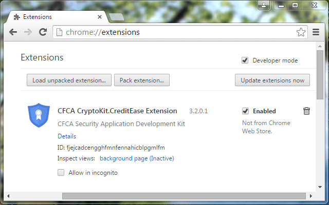 CFCA CryptoKit.CreditEase Extension  from Chrome web store to be run with OffiDocs Chromium online