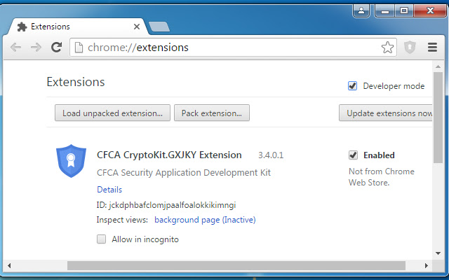 CFCA CryptoKit.GXJKY Extension  from Chrome web store to be run with OffiDocs Chromium online